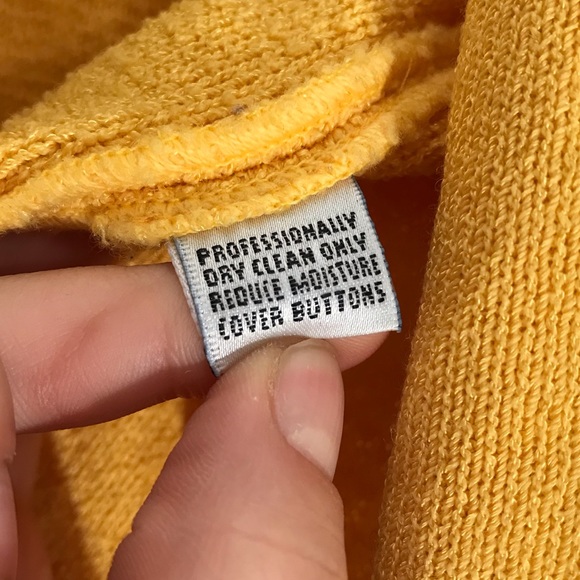 Vtg St. John Collection Marie Gray bright yellow woven zip up blazer type jacket - Picture 13 of 13